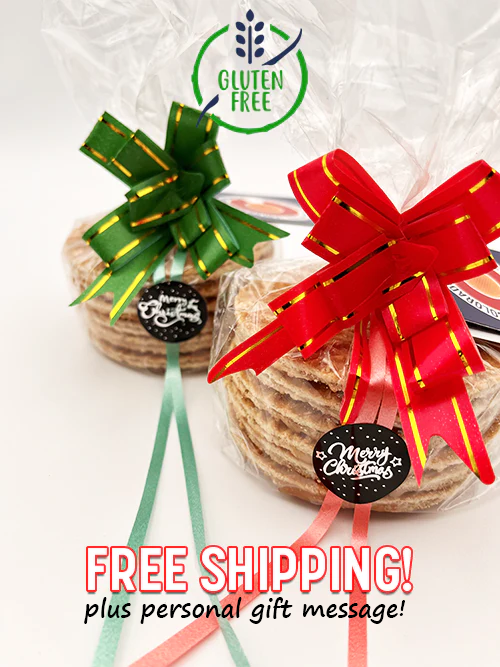 Dozen gluten-free Christmas/Holiday/New Year Stroopwafels