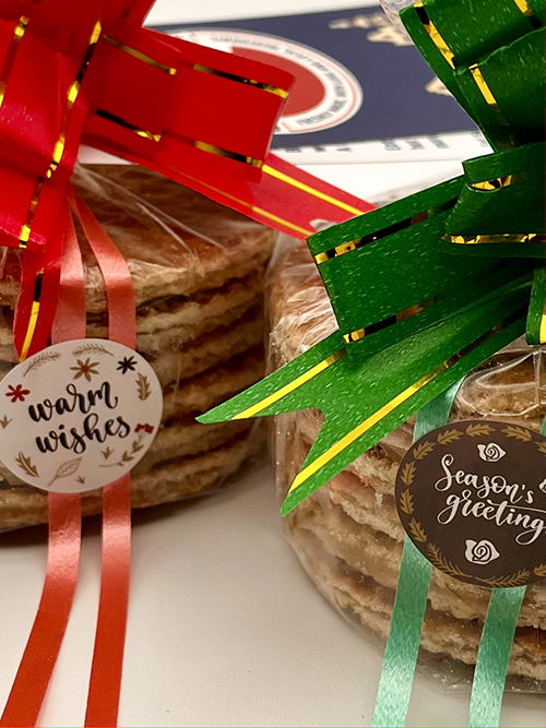 Dozen gluten-free Christmas/Holiday/New Year Stroopwafels